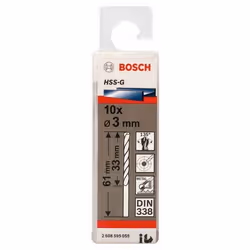 Bosch Forets à métaux rectifiés HSS-G, DIN 338 - Vue supplémentaire 2