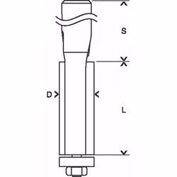 Bosch 2 608 628 346 Mèche Fraise à araser - Vue supplémentaire 2