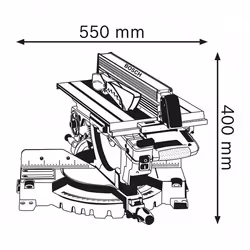 Bosch Scie à table et à onglets GTM 12 JL Professional - Vue supplémentaire 2
