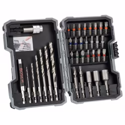Bosch 2 607 017 327, 35 pièce(s), Phillips, Cruciforme, Fente, Torx, 2,0/3,0/4,0/5,0/6,0/8,0 mm 6/8/10 mm, 160 mm, 106 mm, 46 ...