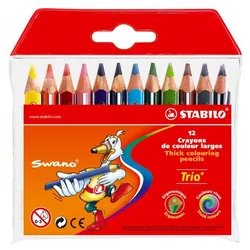 STABILO Trio Crayon de couleure 205/1201 Etui 12 pcs.