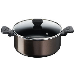 Tefal Easy Cook & Clean B5544602 casserole à sauce Rond Noir, Marron