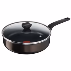 Tefal B5543302, Rond, Sauteuse, Noir, Titane, Aluminium, Thermo-Spot