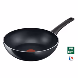 Tefal Generous Cook C2781983, Rond, Wok/Poêle à frire, Noir, Titane, 175 °C, Aluminium