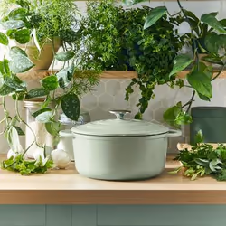 Tefal LOV, 7,2 L, Ovale, Vert, Fonte, émail, Vert