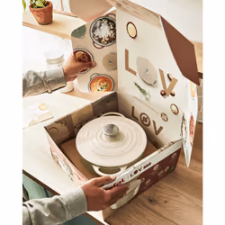 Tefal LOV E2590504 casserole à sauce 7,4 L Rond Beige