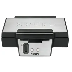 Krups Grcic FDK251 2 gauffre(s) 850 W Noir, Acier inoxydable