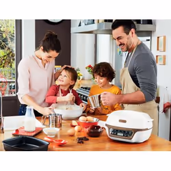 Tefal Cake Factory + Machine à fabriquer des cupcakes 1100 W Or, Blanc