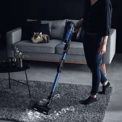 Rowenta X-Force Flex 12.60 RH98C0WO aspirateur de table Bleu, Gris Sans sac