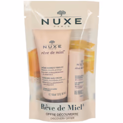 Nuxe Rêve de Miel Crème Mains et Ongles 30ml + Stick Lèvres Hydratant 4g