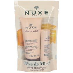 Nuxe Rêve de Miel Crème Mains et Ongles 30ml + Stick Lèvres Hydratant 4g