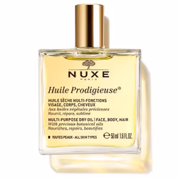 Offrez un soin de luxe à votre peau. L’huile sèche multifonctionnelle Nuxe Huile Prodigieuse® contient des huiles naturelles rares qui nourrissent votre visage