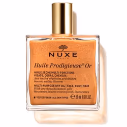 NUXEHuile Prodigieuse OrHuile sèche multi-fonctionsVisage, corps, cheveuxAux 6 huiles végétales précieusesNourrit, adoucit, i ...