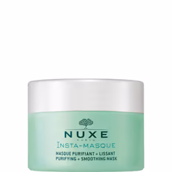 Une peau belle et lisse qui brille de santé en 2 minutes seulement ! Le masque nettoyant et adoucissant Nuxe Insta-Masque à l’eau de rose et à l’argile blanc nettoie votre peau en profondeur tout en éliminant parfaitement toutes les cellules cutanées mortes
