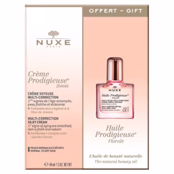 Nuxe Crème Prodigieuse Boost Crème Soyeuse Multi-Correction 40 ml + Huile Prodigieuse Florale Visage-Corps-Cheveux 10 ml Offe ...