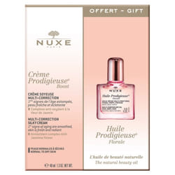Nuxe Crème Prodigieuse Boost Crème Soyeuse Multi-Correction 40 ml + Huile Prodigieuse Florale Visage-Corps-Cheveux 10 ml Offert