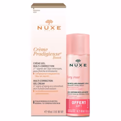 Nuxe Crème Prodigieuse Boost Crème Gel Multi-Correction 40 ml + Very Rose Eau Micellaire Apaisante 3en1 40 ml Offerte