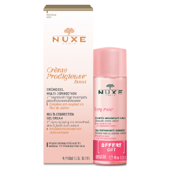 Nuxe Crème Prodigieuse Boost Crème Gel Multi-Correction 40 ml + Very Rose Eau Micellaire Apaisante 3en1 40 ml Offerte