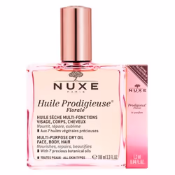 Nuxe Huile Prodigieuse Florale 100 ml + Floral Le Parfum 1,2 ml Offert est une huile sèche multi-fonctions qui peut s'utilise ...