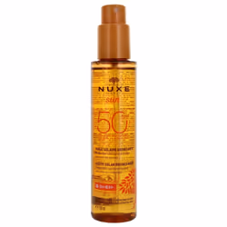 Nuxe Sun Huile Solaire Bronzante Visage et Corps SPF50 150 ml