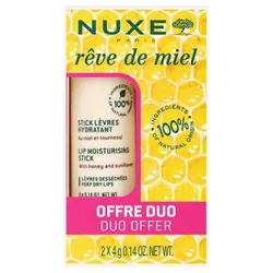 Nuxe Rêve de Miel Stick Lèvres Hydratant Lot de 2 x 4 g