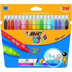 BIC Kid Couleur stylo-feutre Moyen Multicolore 18 pièce(s)