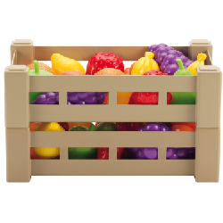 ECOIFFIER Cagette Fruits Et Légumes Assortis