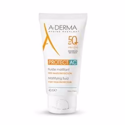 A-DERMA Protect AC Fluide Matifiant Très Haute Protection SPF50+ 40 ml