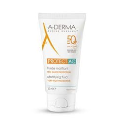 A-DERMA Protect AC Fluide Matifiant Très Haute Protection SPF50+ 40 ml