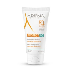 A-DERMA Protect AC Fluide Matifiant Très Haute Protection SPF50+ 40 ml