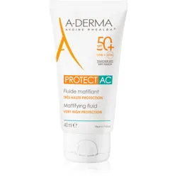A-Derma Protect AC Fluide Solaire Visage Matifiant 40 ml