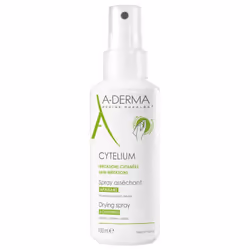 A-DERMA Cytelium Spray Asséchant Apaisant 100 ml est aussi apaisante. Elle doit ses propriétés aux actions combinées de ses composants :