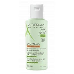 Aderma Exomega Control Gel Lavant Corps et Cheveux 200ml