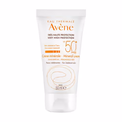 AVENECrème minérale Très haute protection Très résistant à l'eauSans parfum Peaux intolérantesHypoallergénique et non comédog ...