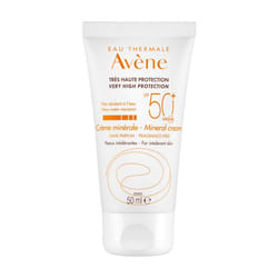 Avène Solaire Crème Minérale SPF50+ Peaux Intolérantes 50 ml