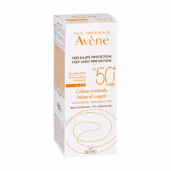 Avène Solaire Crème Minérale SPF50+ Peaux Intolérantes 50 ml