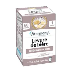 Levure de bière + sélénium + zinc 60 comprimés