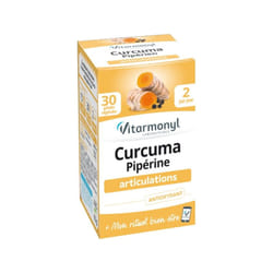 Vitarmonyl Curcuma Piperine 30 Gélules