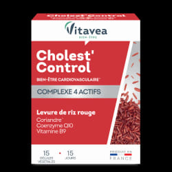 VITAVEA CHOLEST CONTROL LEVURE DE RIZ ROUGE 15 GELULES