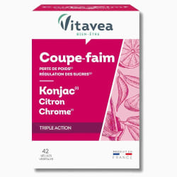 Vitavea - Coupe Faim Au Konjac & Cétones De Citron Et Chrome 42 Gelules