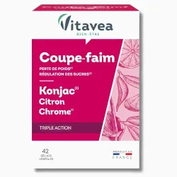 Vitavea - Coupe Faim Au Konjac & Cétones De Citron Et Chrome 42 Gelules