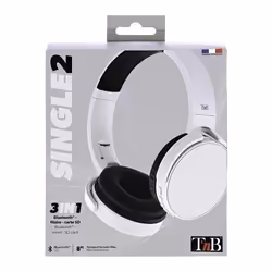 T'nB SINGLE 2 Casque Avec fil &sans fil Arceau Appels/Musique Bluetooth Gris - Vue supplémentaire 6