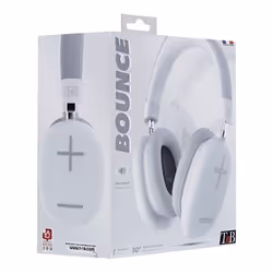 T'nB CBBOUNCEWH écouteur/casque Écouteurs Avec fil &sans fil Arceau Bluetooth Blanc - Vue supplémentaire 4
