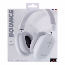 T'nB CBBOUNCEWH écouteur/casque Écouteurs Avec fil &sans fil Arceau Bluetooth Blanc - Vue supplémentaire 5