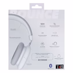 T'nB CBBOUNCEWH écouteur/casque Écouteurs Avec fil &sans fil Arceau Bluetooth Blanc - Vue supplémentaire 6