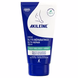 Akileïne Crème Nutri-Réparatrice 75 ml est un soin indiqué pour les pieds très secs et abîmés. En seulement 7 jours, elle pro ...