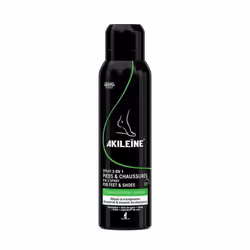 AKILEINE SPRAY NOIR DEODORANT PIEDS ANTI TRANSPIRANT 150ML
