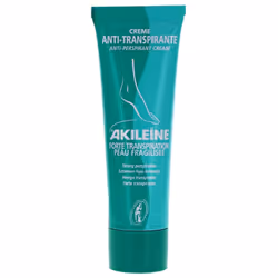 AKILEINE Crème Anti Transpirante Forte Transpiration Peaux Fragilisées 50ml La Crème Anti-Transpirante Akileïne® combat la tr ...