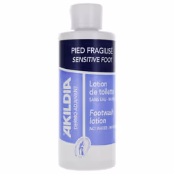 Akileïne Akildia Lotion de Toilette Pied Fragilisé 200 ml est une lotion de toilette sans eau ni rinçage conçue pour nettoyer ...