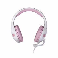Konix Geek Girl Crystal Casque Avec fil Arceau Jouer Rose, Blanc